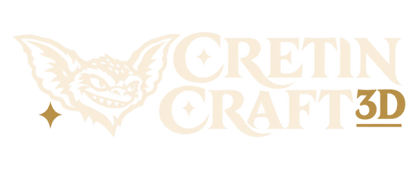 Cretin Craft 3D gremlin logo